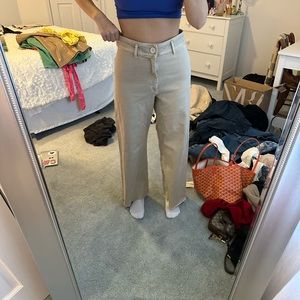 Zara marine straight pants